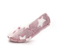 undercover lingerie Chaussons ballerines en polaire douce avec grip doublé Sherpa/non doublé pour femme, Étoile rose et blanche, Small/Medium