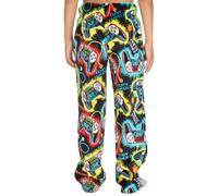 undercover lingerie Pantalon de pyjama en polaire douce pour homme et garçon avec taille élastique, Black Gamer, 13 ans