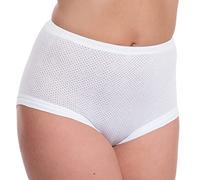 Undercover Lot de 3 paires de culottes pour femme 100 % coton Airtex/Interlock, Airtex Slip, 14-16