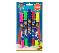 Undercover Lot de 4 stylos tampons 2 en 1 Pat' Patrouille.
