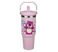 Undercover - Lotso de Toy Story gobelet isotherme avec anse - capacité de 900 ml - gobelet en acier inoxydable avec anse - gourde étanche