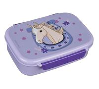 Undercover Magic Horse - Boîte à déjeuner pour enfant - En plastique violet - Avec insert amovible - 18 x 13,5 x 6 cm - Sans BPA