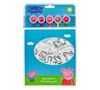 Undercover PIGP1300 - Fan kit de coloriage, Peppa Pig, 24 modèles à colorier, crayons de couleur et gomme, 11 pièces
