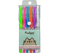 Undercover PUSH0194, Stylo à encre gel scellé, bleu, vert, gris, orange, rose, violet, multicolore, emballage visuel