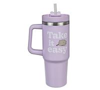 Undercover - Pusheen Gobelet isolant avec paille - capacité 880ml - Gobelet en acier inoxydable avec poignée - sans BPA