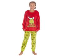 Undercover Pyjama de Noël Grinch en polaire douce assorti pour adultes et enfants, Junior, 9-10 ans