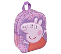 Undercover - Sac à Dos 3D de Peppa Pig - Sac à Dos pour Enfants avec Motifs de Peppa Pig - Bretelles réglables - avec Poches latérales en Filet - À partir de 4 Ans