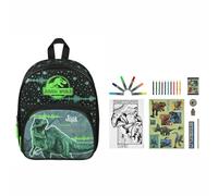 Undercover Sac à dos de maternelle - Dinosaure T-Rex - Personnalisé avec nom - Sac à dos pour enfant avec poche avant - 2 compartiments - 25 x 31 x 10 cm, Lot 2 : dinosaures verts, 25.5 x 30.5 x 10 cm