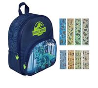 Undercover Sac à dos de maternelle - Dinosaure T-Rex - Personnalisé avec nom - Sac à dos pour enfant avec poche avant - 2 compartiments - 25 x 31 x 10 cm