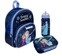Undercover Sac à dos de maternelle La Reine des Neiges pour fille - Personnalisable avec nom - Ensemble sac à dos, Set 1 - Bleu marine Reine des neiges, Einheitsgröße, Sac à dos tyrolien
