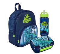 Undercover Sac à dos pour enfant T-Rex dinosaure personnalisable avec nom et poche avant, 2 compartiments, 25 x 31 x 10 cm, Bleu - Set 1 Dino, Talla única, Sac à dos tyrolien