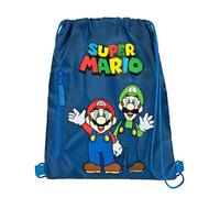Undercover Sac de gym Super Mario pour enfants, 38 x 33 cm, pour le sport et l'école, à partir de 3 ans, bleu, 38 X 33 Centimeters