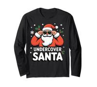 Undercover Santa Cooler Agent Secret Père Noël Père Noël Père Noël Manche Longue