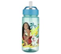 Undercover Scooli AERO Vaiana 2 Gourde 500 ml, sans BPA, turquoise, avec paille pliable, 19 x 9 cm, ne passe pas au lave-vaisselle