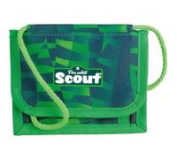 Undercover Scout Danger Dino Sac tour de cou avec fermeture éclair et porte-clés Vert camouflage 13,5 x 11 x 1 cm