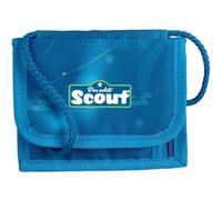 Undercover Scout Deep Sea Pochette tour de cou avec compartiment zippé et porte-clés Bleu 13,5 x 11 x 1 cm