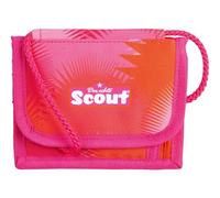 Undercover Scout Florida Sunset Pochette tour de cou avec fermeture éclair, compartiment transparent et porte-clés Rose/orange 13,5 x 11 x 1 cm