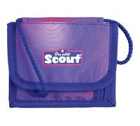 Undercover Scout Sac tour de cou bleu avec fermeture éclair, compartiment transparent, champ pour nom et porte-clés, 13,5 x 11 x 1 cm, collection Summer
