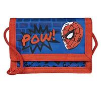 Undercover Spider-Man Porte-monnaie et poche poitrine avec fermeture Velcro et fermeture éclair, cordon de serrage, compartiment à billets et porte-monnaie pour enfants