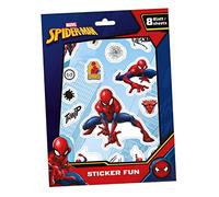 Undercover SPMA0061 - Lot de 7 Feuilles d'autocollants métallisés Marvel Spider-Man - Environ 16,6 x 22,3 cm