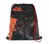 Undercover Star Wars Sac de gym, Sacs de Sport avec fermeture de sécurité, avec poche zippée, env. 32 x 41 cm, noir