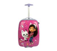 Undercover - Trolley en Polycarbonate - Gabby's Dollhouse - 16 inch - avec Sangles de Serrage et Compartiment zippé - Tige télescopique - léger et Robuste - pour Enfants