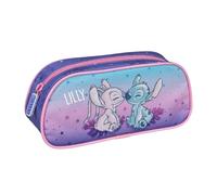 Undercover Trousse Disney Stitch - Personnalisable avec nom - Trousse remplie avec contenu pour enfants, Trousse Stitch (rose), Trousse à crayons