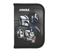 Undercover Trousse Star Wars pour garçon - Personnalisable - Avec nom - DarthVader - Avec contenu à stylos - Pour l'école primaire - Pour la rentrée scolaire - Gris, Trousse grise, 20 x 14 x 3 cm