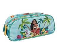 Undercover Vaiana Lot de 2 trousses pour enfants, 22 x 9,5 x 9 cm, motif tropical, 50 g