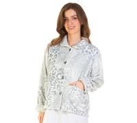 Undercover Veste de lit en polaire douce pour femme Motif tulipe, Animal bleu, L-XL