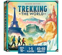 Underdog Games Trekking The World 2e édition - Jeux de société primés pour Enfants et Adultes à partir de 10 Ans - Voyage stratégique Facile à Apprendre pour Les Globe-trotters, Parfait pour Les