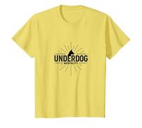 Underdog Mentality : Got That Dog in Me Motivational Spirit T-Shirt, Enfant, Citron, 12 Ans