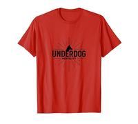 Underdog Mentality : Got That Dog in Me Motivational Spirit T-Shirt, Homme, Rouge, XL