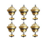 Underfloor Heating Manifold, Pack of 6 Return Pin Valve Core M30 1.5, Return Pin Valve Core, Thermostatic Valve Core