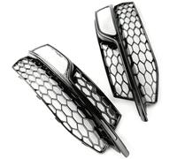Underground Parts Grille de feu antibrouillard avant en nid d'abeille pour Audi A3 8 V S-LINE Noir brillant