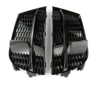 Underground Parts Paire de grilles de pare-chocs avant gauche et droite pour Audi A3 8V S Line Noir brillant