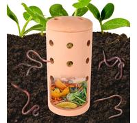Underground Worm Farm Bac à compostage en céramique 25,4 cm pour Jardinage extérieur de Cuisine déchets Alimentaires avec systèmes de Trous Composteur Durable pour parterres de Jardin surélevés à la
