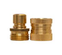 Underhill ProLine A-QCFM Raccord rapide pour tuyau d'arrosage en laiton massif avec adaptateur fileté mâle