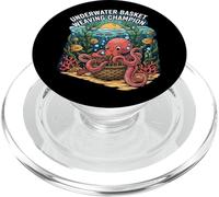 Underwater Basket Weaving Champion Octopus Funny PopSockets PopGrip pour MagSafe