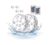 Underwater Light, 2 Pack Pool Light, 10 Leds Pool Lights Magnetic