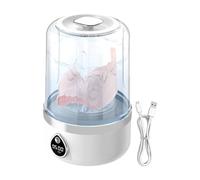 Underwear Washing Machine, Small Portable Washer, Compact Laundry Tool, Deep Cleaning Power, Energy Efficient, Lightweight Design, for Dorm, Home, Camping, 8.35x5.31x5.31 inches