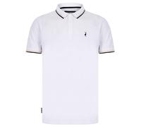Underwood 2 Cotton Pique Polo Shirt in Bright White - Kensington Eastside - S