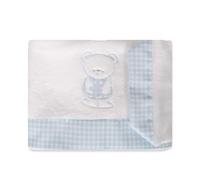 Underzy Parure de lit 100% Corail hypoallergénique pour Lits de 70 x 140 cm avec Drap Housse, Drap Plat et taie d'oreiller Bleu Ciel