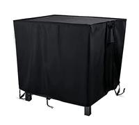 UNDGZ Housse De Brasero, Housse de Foyer carrée étanche cheminée Foyer Colonne Couvre extérieur Jardin Meubles Couverture couvertures Robustes (Color : Black, Specification : 102x102x51cm)