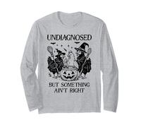 Undiagnosed But Something Aint Right Funny Chicken Halloween Manche Longue