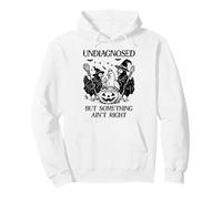 Undiagnosed But Something Aint Right Funny Chicken Halloween Sweat à Capuche