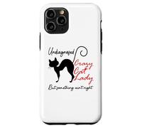 Undiagnosed But Something Ain't Right Funny Crazy Cat Lady Coque pour iPhone 11 Pro