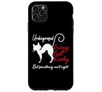Undiagnosed But Something Aint Right Funny Crazy Cat Lady Coque pour iPhone 11 Pro Max