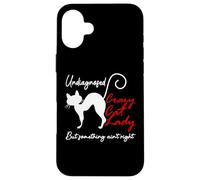 Undiagnosed But Something Aint Right Funny Crazy Cat Lady Coque pour iPhone 16 Plus
