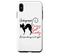 Undiagnosed But Something Ain't Right Funny Crazy Cat Lady Coque pour iPhone XS Max